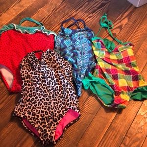 Bundle of 4 4T bathing suits